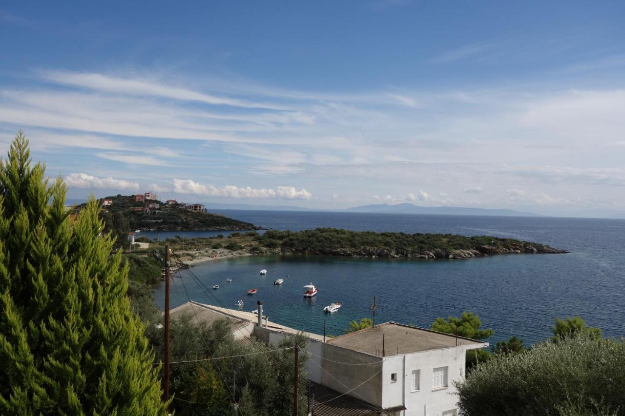 Beach Front House With View Marathos  외부 사진